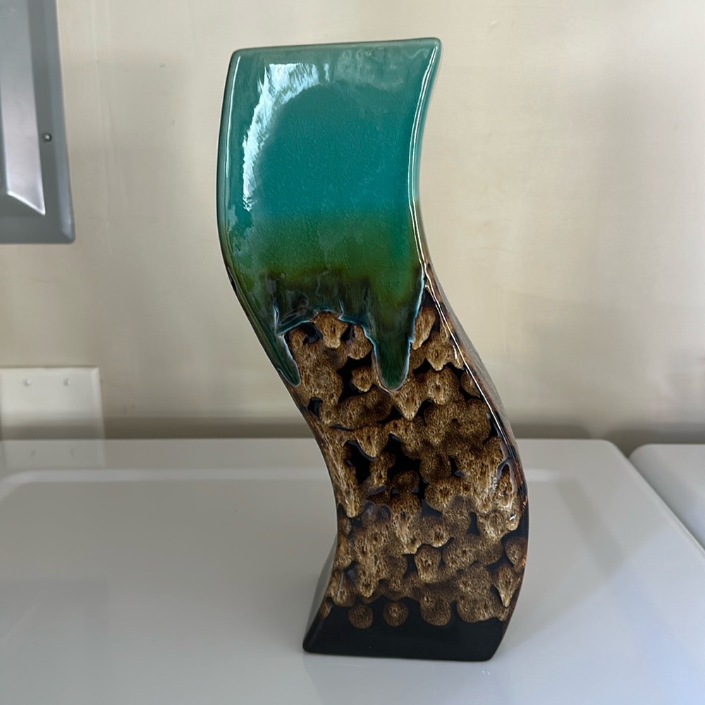 Glazed ceramic vase